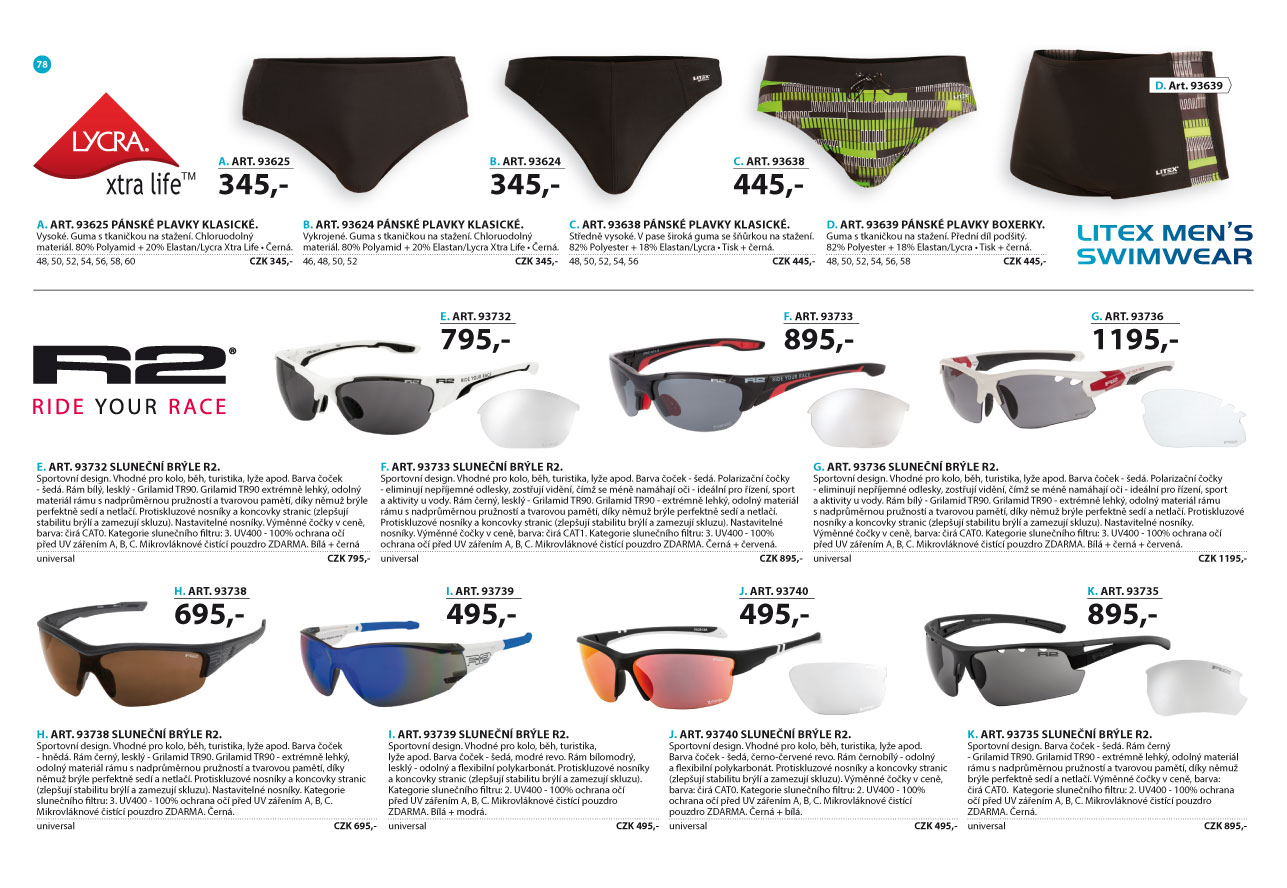 Sluneční brýle R2 2025 [strana 78] - katalog LITEX