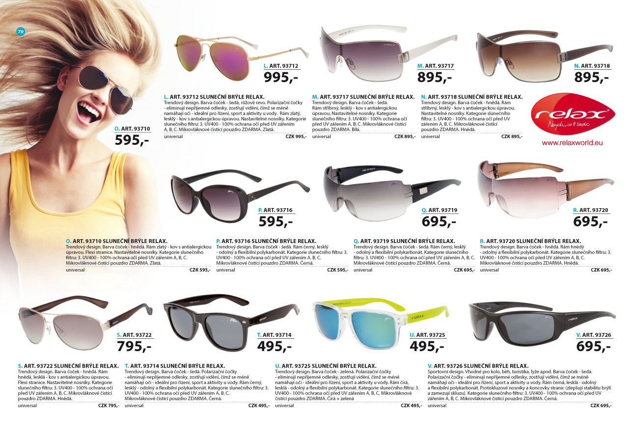 Sluneční brýle Relax 2024 [strana 79] - katalog LITEX