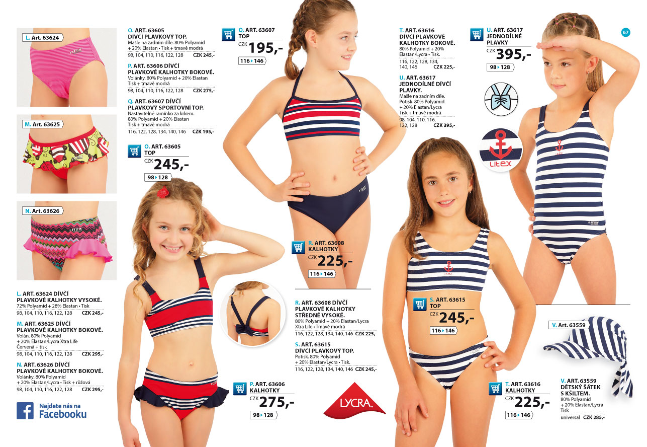 Dívčí plavky 2024 [strana 67] - katalog LITEX