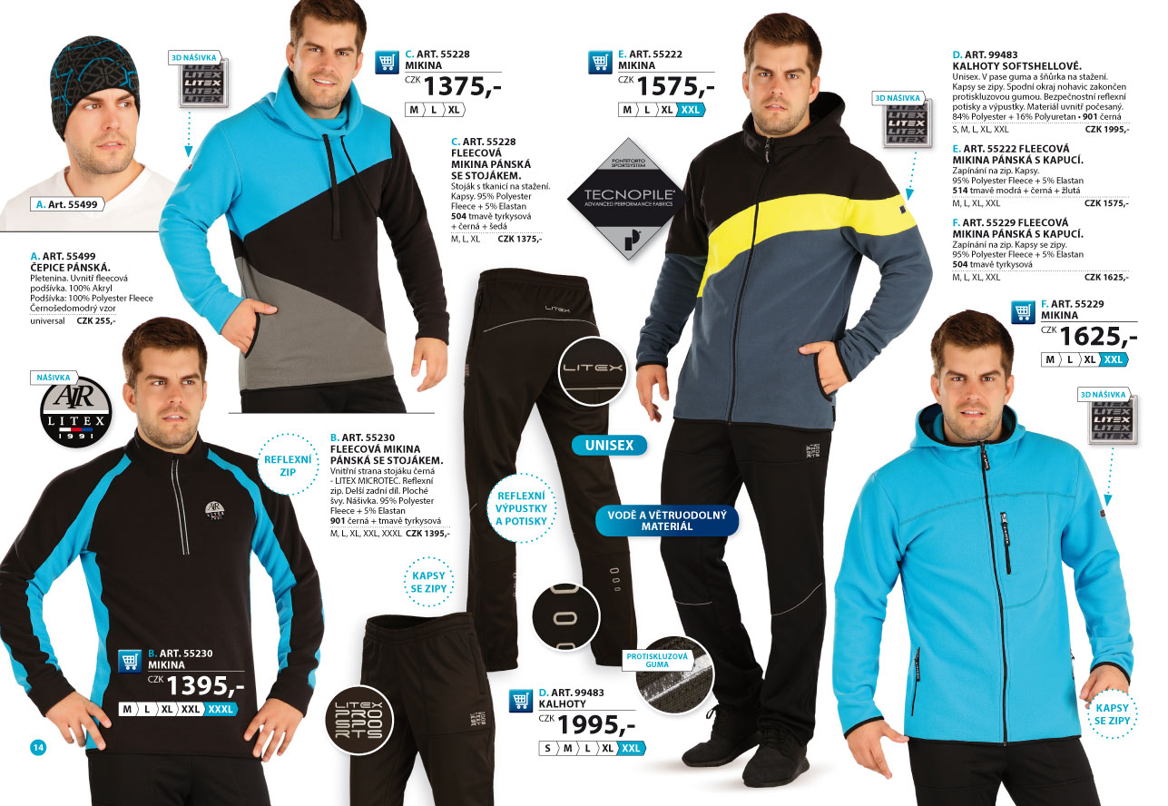LITEX Fleece Winterproof 2025 [strana 14] - katalog LITEX