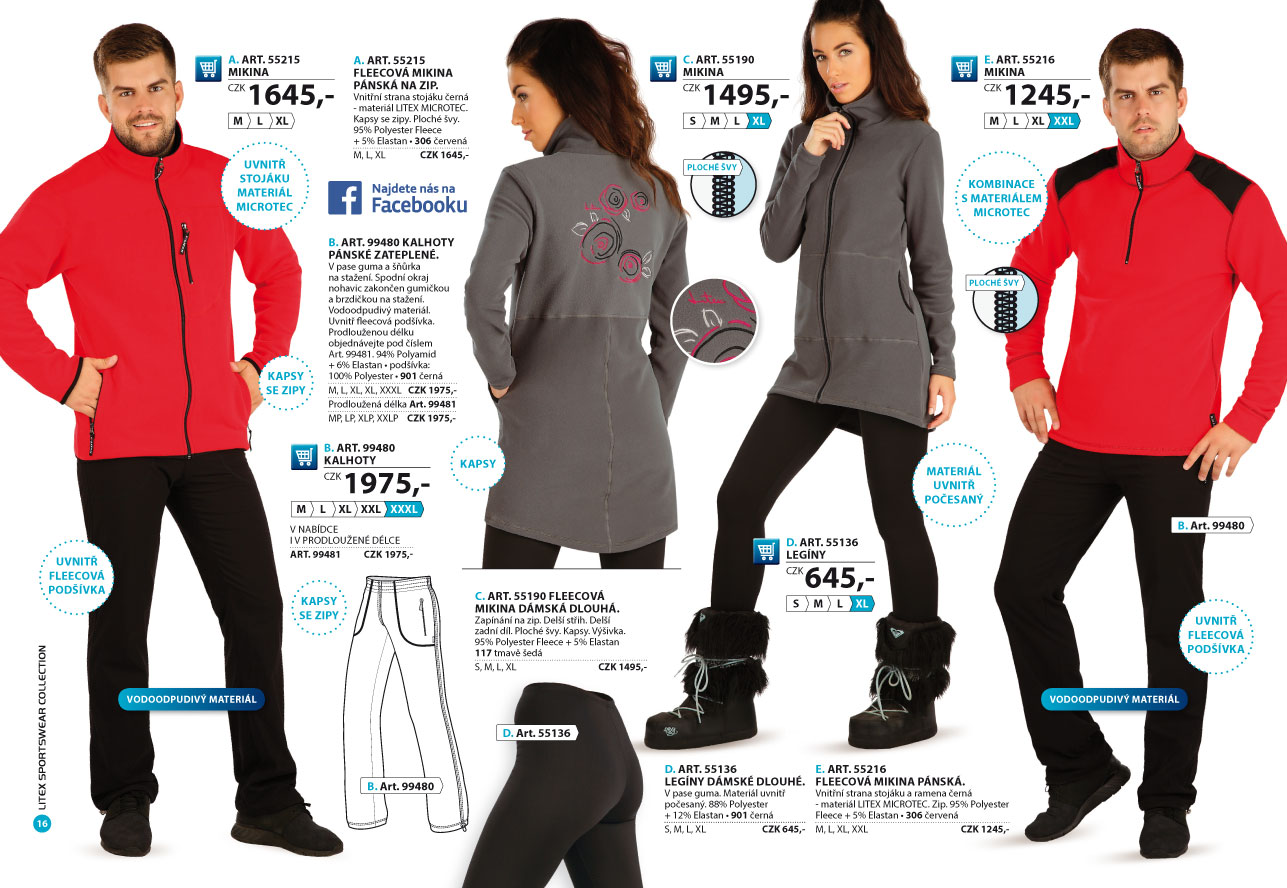LITEX Fleece Winterproof 2025 [strana 16] - katalog LITEX