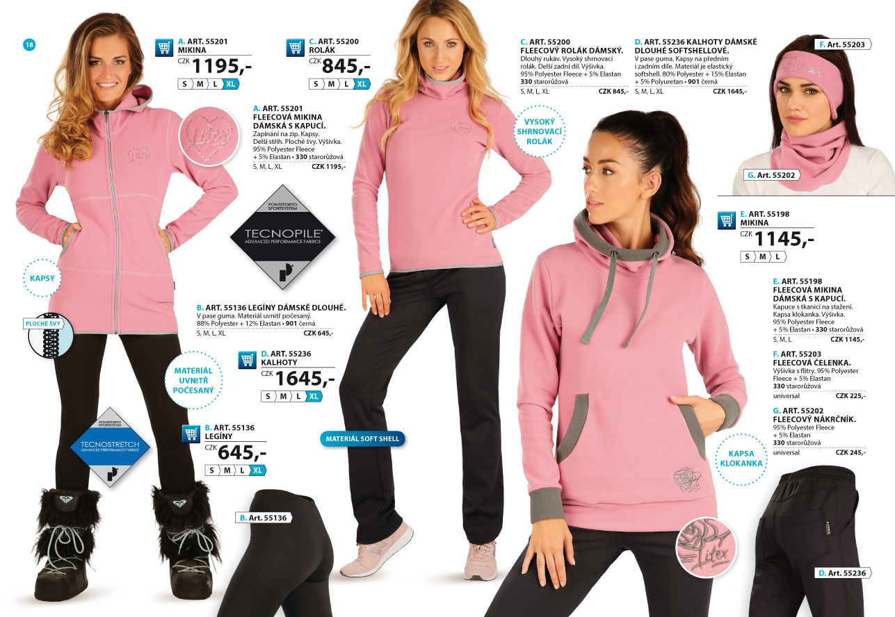 LITEX Fleece Winterproof 2025 [strana 18] - katalog LITEX