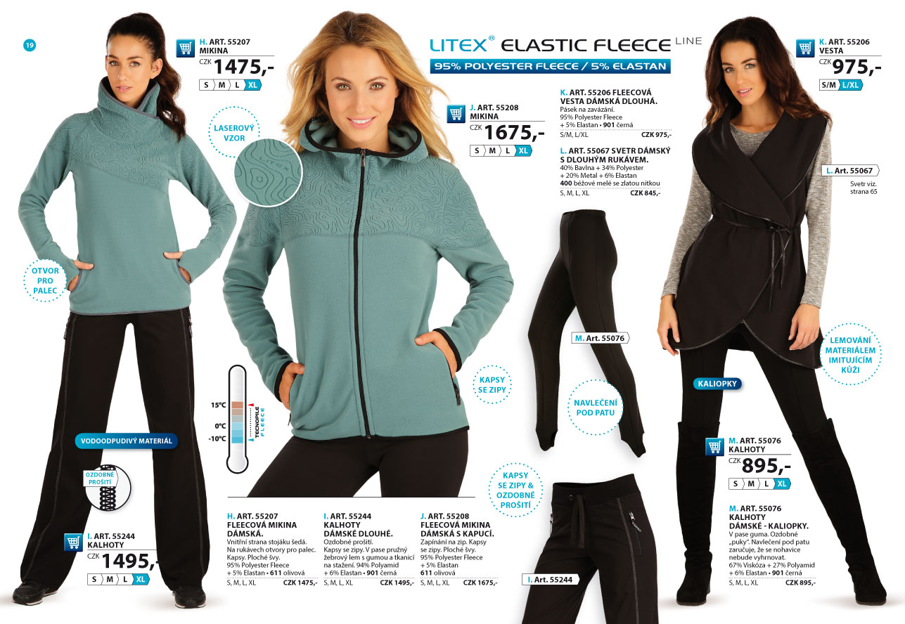 LITEX Fleece Winterproof 2025 [strana 19] - katalog LITEX