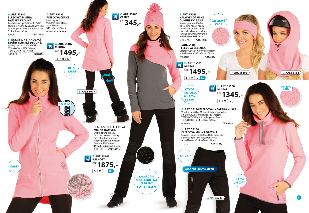 LITEX Fleece Winterproof 2025 [strana 20] - katalog LITEX