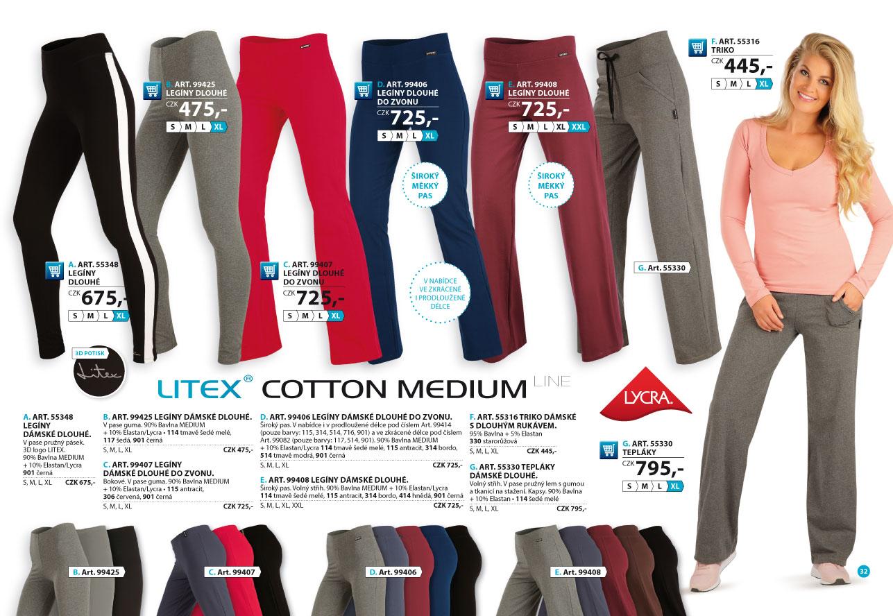 LITEX elastické kalhoty 2025 [strana 32] - katalog LITEX