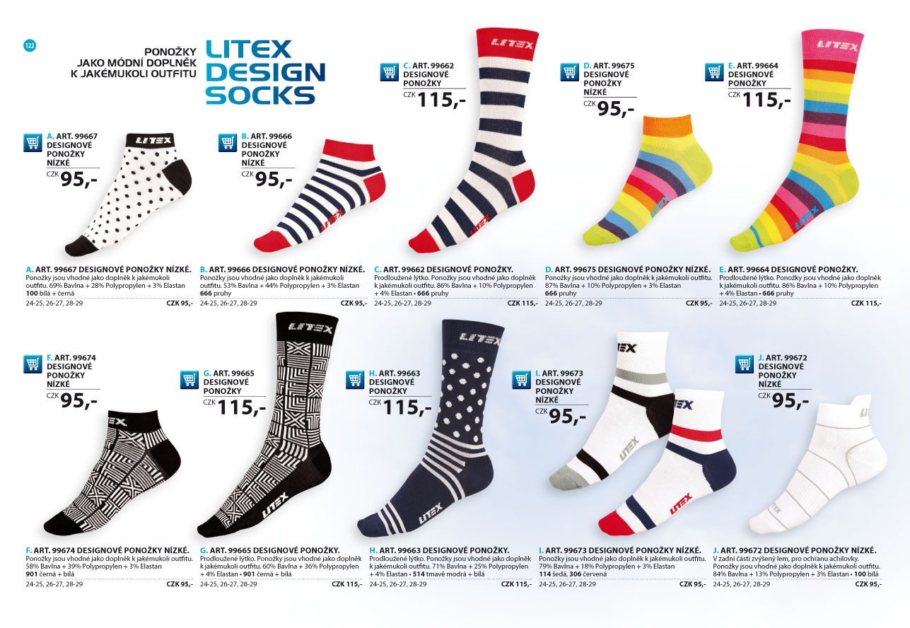 Ponožky 2025 [strana 122] - katalog LITEX
