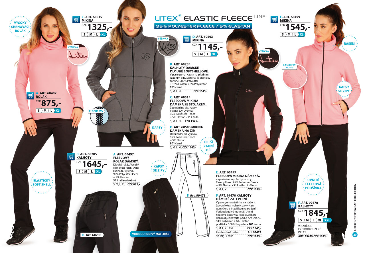 LITEX Fleece Winterproof 2025 [strana 20] - katalog LITEX