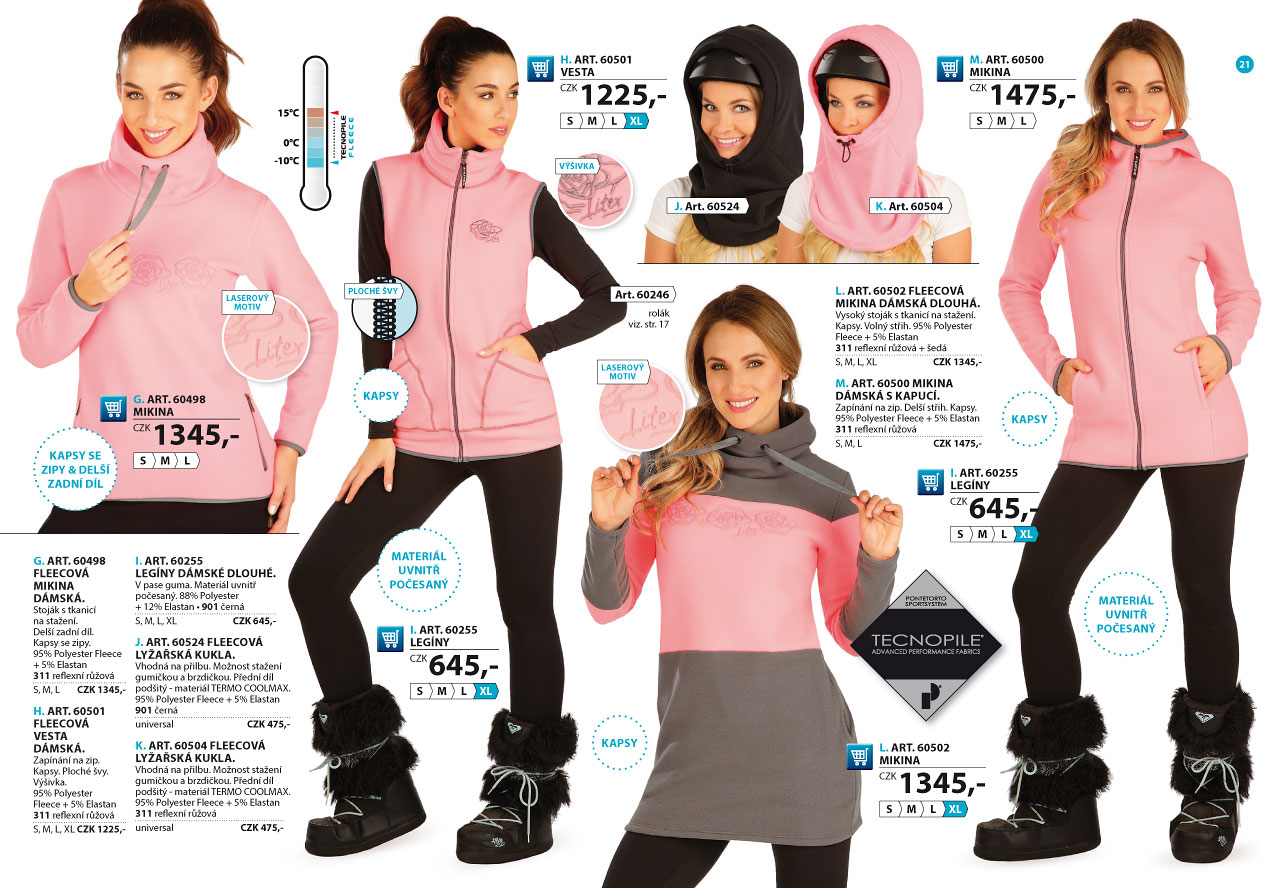 LITEX Fleece Winterproof 2025 [strana 21] - katalog LITEX