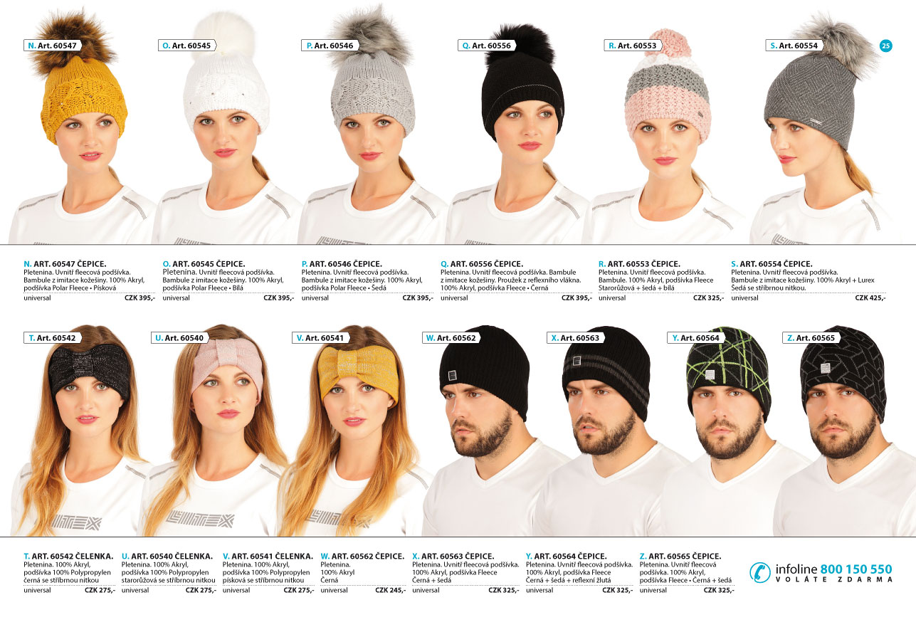 Čepice 2025 [strana 25] - katalog LITEX