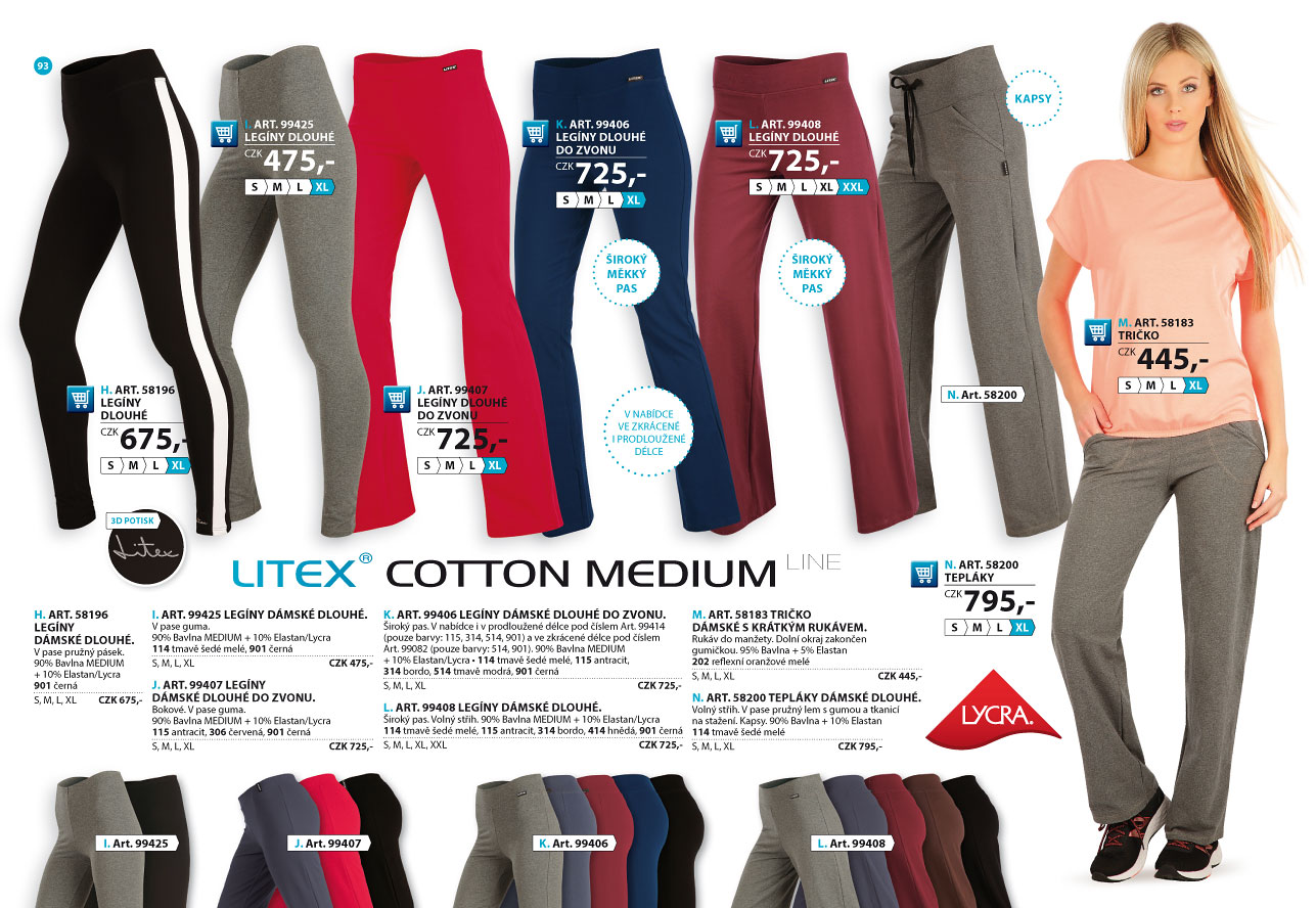 LITEX elastické kalhoty 2025 [strana 93] - katalog LITEX