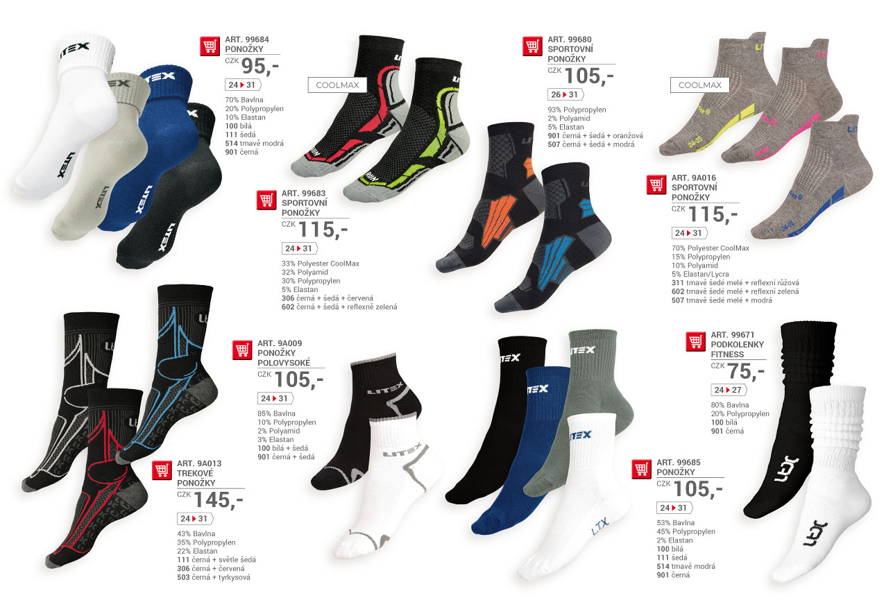 Ponožky 2025 [strana 134] - katalog LITEX