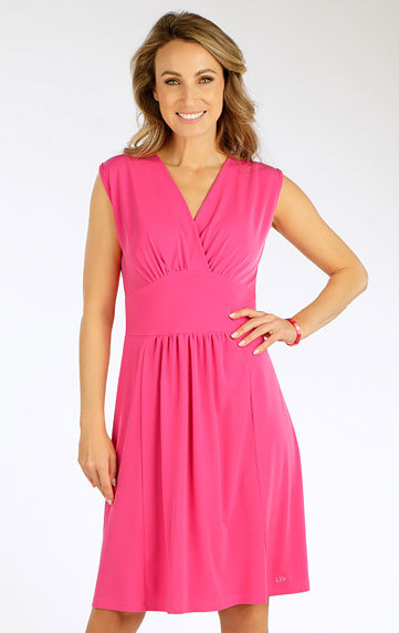 Šaty dámské bez rukávu.