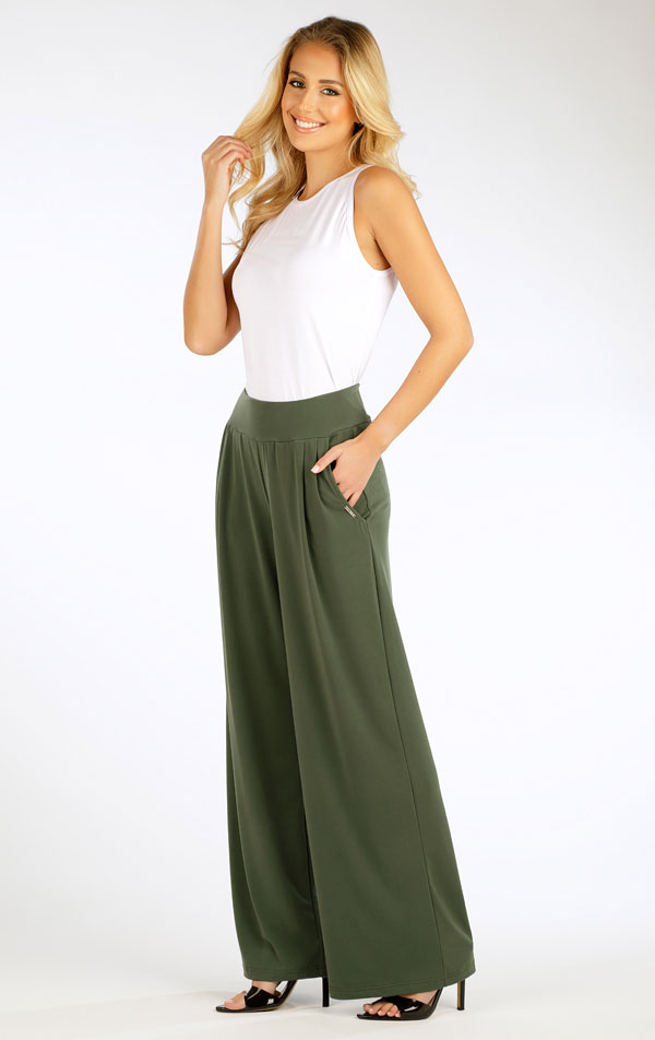 Kalhoty dámské s širokými nohavicemi. 5G008 | Legíny, kalhoty, kraťasy LITEX