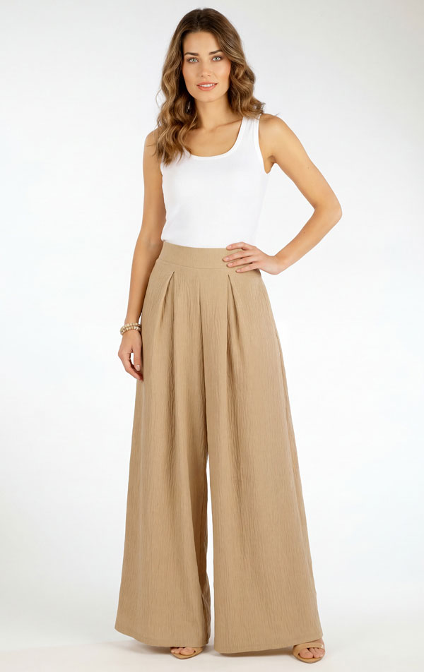 Kalhoty dámské s širokými nohavicemi. 5G128 | Legíny, kalhoty, kraťasy LITEX