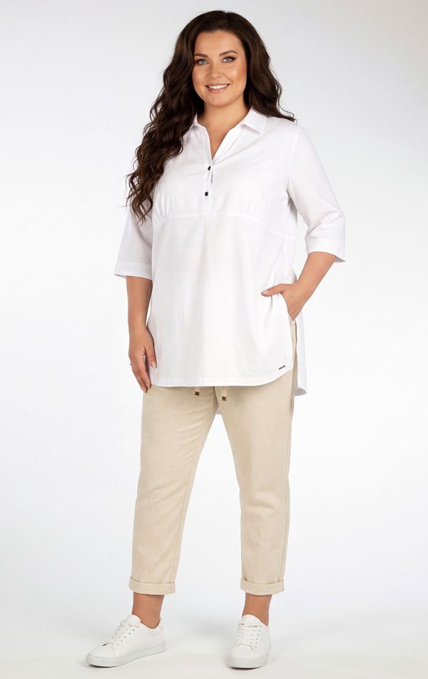 Kalhoty 7/8 pro plnoštíhlé PLUS SIZE. 5G140 | Legíny, kalhoty, kraťasy LITEX