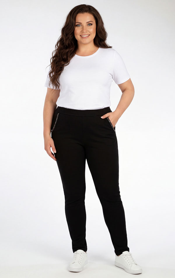 Kalhoty dámské pro plnoštíhlé PLUS SIZE. 5G248 | Legíny, kalhoty, kraťasy LITEX